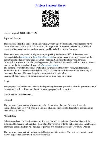 essay proposal template