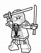 Ninjago Coloring Pages Coloriage Ninja Lloyd Template Rebooted Sheets Vert Lego sketch template