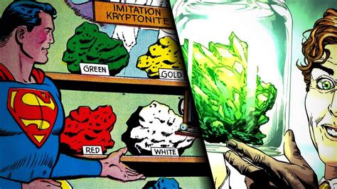 diferentes tipos de kryptonita  sus efectos en los kryptonianos