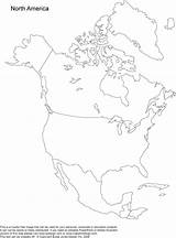 America North Map Printable Coloring Pages Blank Continent Visit sketch template