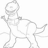 Rex Coloring Toy Story Pages Characters Surfnetkids Color Getcolorings sketch template