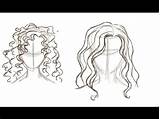 Curly Hair Drawing Cartoon Short Wavy Draw Drawings Paintingvalley sketch template