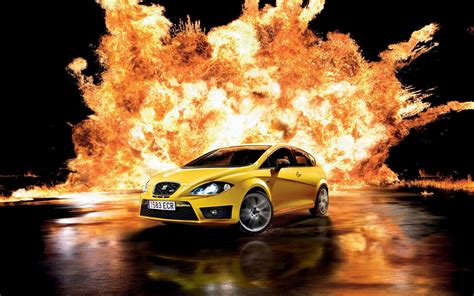 car  fire wallpapers  images wallpapers pictures