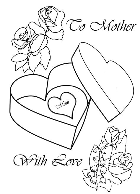cute coloring pages  mothers day mother  day greeting coloring