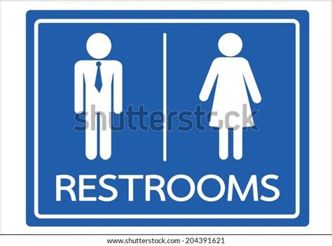 restroom symbol male female icon stock vector royalty