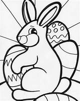 Easter Bunny Coloring Pages Rabbit Drawing Templates Kids Pascua Template Eggs Conejos Big Colouring Bunnies Printable Print Book Conejo Easy sketch template