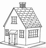 Coloring Brick Pages House Houses Drawing Wooden Color Estate Real Printable Floor Architecture Getdrawings Online Drawings Getcolorings sketch template