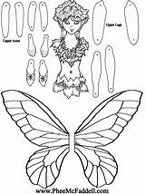 Fairy Puppet Paper Dolls Pheemcfaddell Crafts Coloring Cut Color Pantin поделки Papier Vintage источник Visiter феи Articulated Puppets Pages Colouring sketch template