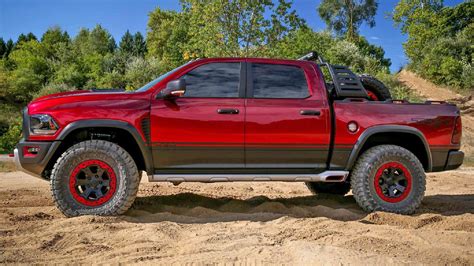 hellcat powered  ram trx easter egg pokes fun  ford raptor