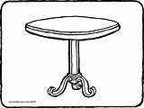 Table Coloring Pages Furniture Colouring Getdrawings Tables Color Getcolorings Drawing Kleurprenten sketch template