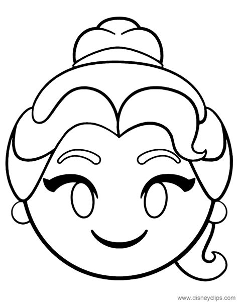 dibujo de emoji princesa  colorear dibujos  colorear