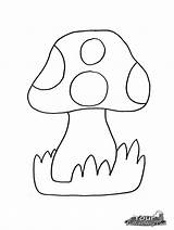 Mushroom Coloring Pages Printable Toadstool Mario Color Cartoon Mushrooms Getcolorings Kids Happy Print Pa Luigi sketch template
