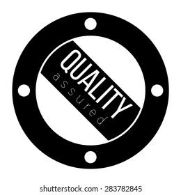 vector symbol quality assured stock vector royalty