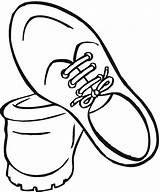 Coloring Shoes Pages Print sketch template