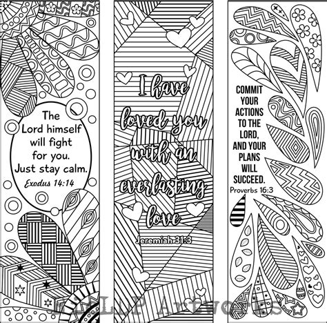 bible verse coloring bookmarks   designs  blank