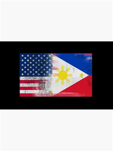 filipino american half philippines half america flag