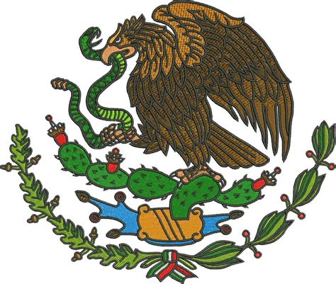 ponchado escudo nacional mexicano 150 00 en mercado libre