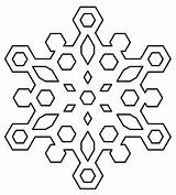 Coloring Snowflakes sketch template