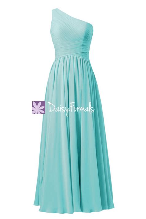 greenish blue  shoulder affordable bridesmaid dress long garden wedding party affordable