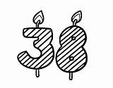 38 Coloring Years Old Coloringcrew Birthday sketch template