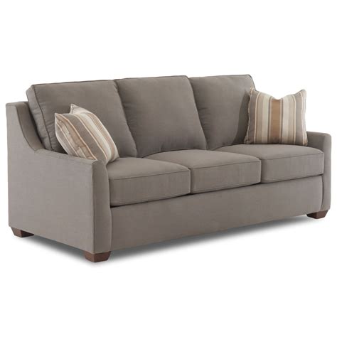 klaussner fulton contemporary  sleeper sofa  dreamquest mattress find  furniture