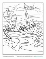 Coloring Paul Pages Shipwreck Bible Shipwrecked Storm School Sunday Barnabas Apostle Kids Missionary Jesus Boat Activities Color Activity Printable Pauls sketch template