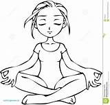 Yoga Coloring Meditation Drawing Pages Pose Kids Clipart Poses Drawings Girl Getcolorings Getdrawings Color Duration Print Printable Colorings sketch template