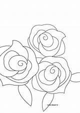 Rose Coloring Thedrawbot Pages Easy Drawing Mots sketch template