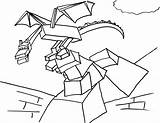Minecraft Ender Dragon Coloring Pages Drawing Template Getdrawings Sketch sketch template