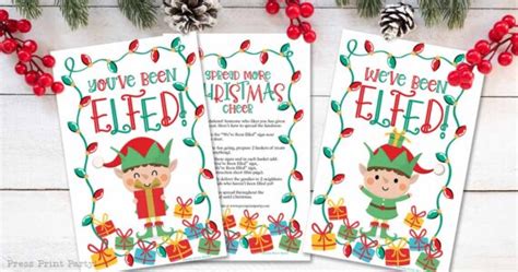 youve  elfed printables fun holiday tradition  bless people