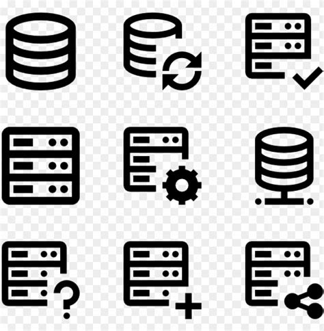 server  icons server icon vector  png  png images toppng