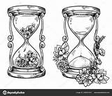 Sanduhr Hourglasses Hourglass Relojes Tattoos Zeichnung Lápiz Haarschnitt Tatuajes Bala Nobadcat sketch template
