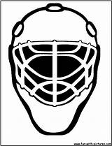 Goalie Coloring Mask Fun Pages Printable Kids sketch template
