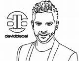 Bisbal David Coloring Pages Coloringcrew Direction sketch template