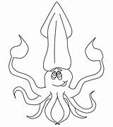 Coloring Pages Squid Ocean Animals Colorear Para Life Printable Scenes Calamares Momjunction Marine Animal Templates Toddlers Template Library Clipart Books sketch template