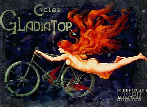 cycles gladiator vintage  painting  ian gledhill fine art america