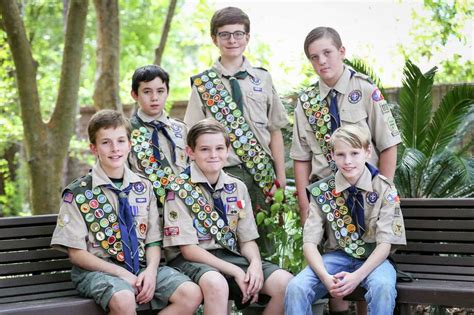 woodlands boy scouts serve community troop member devastated  storm