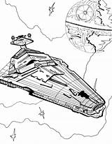 Star Coloring Destroyer Imperial Wars Printable sketch template
