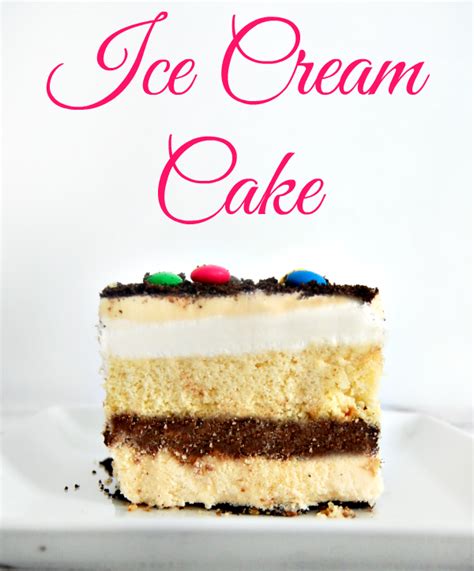 easy homemade ice cream cake recipe  helicopter mom