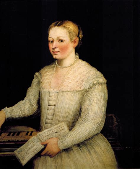marietta comin robusti autoportrait avec un madrigal 1580 portraits peintres italiens des