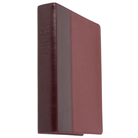 Nlt Every Man S Large Print Bible Tutone Brown And Tan Thumb Indexed