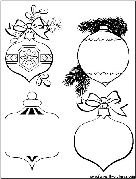 baubles colouring pages