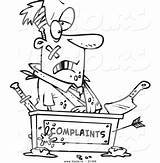 Complaints Outlined Businessman Toonaday sketch template