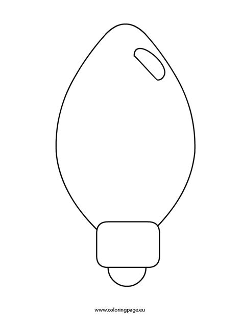 light bulb template printable