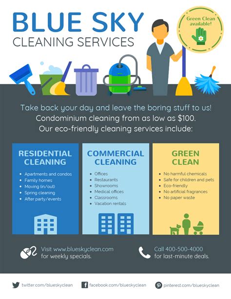 flyers  cleaning business templates