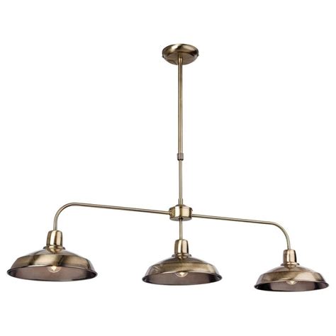 firstlight modern antique brass  light bar pendant ceiling light ab lighting