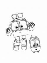 Pages Coloring Trains Robot Printable sketch template