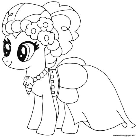 pinkie pie   pony coloring page printable