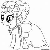 Pony Little Coloring Pie Pinkie Pages Printable sketch template