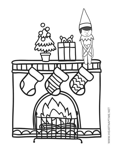 elf   shelf coloring pages  inspiration board